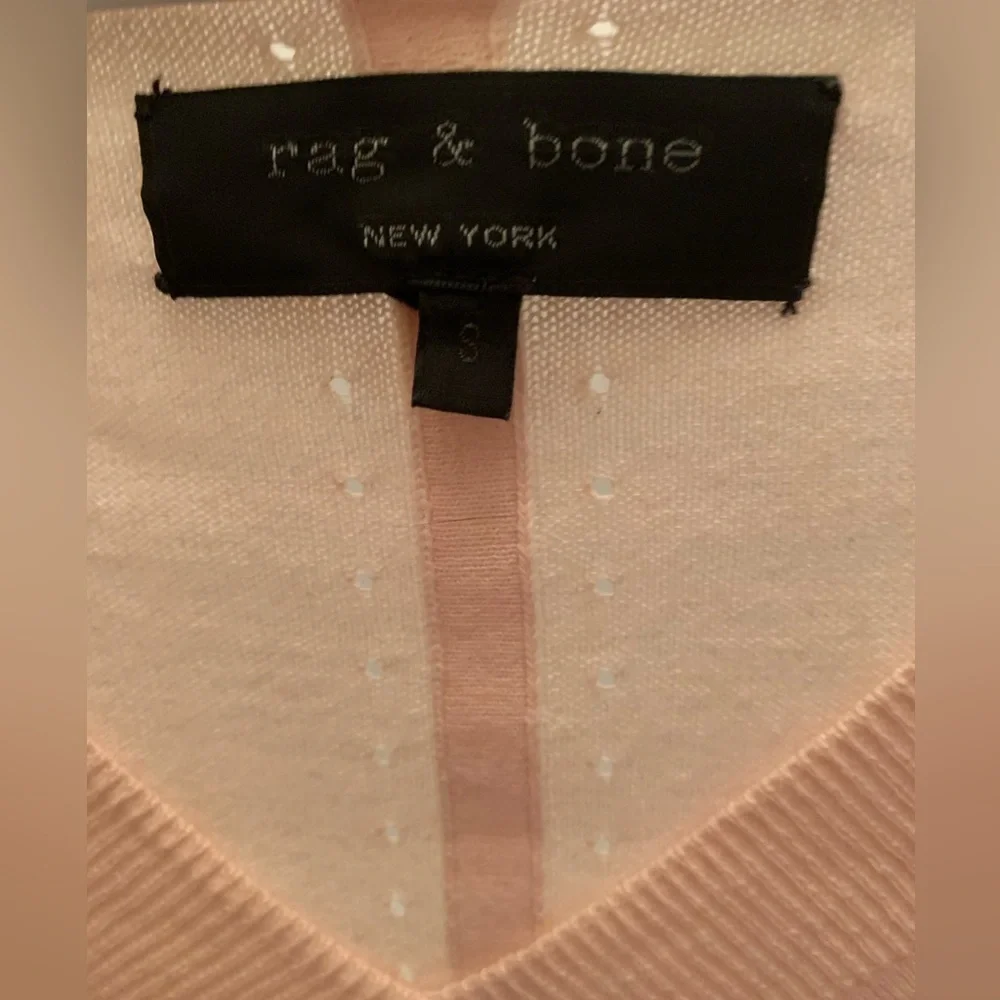 DUSTY rose Rag & bone lightweight sweater size small pink - Picture 2 of 6